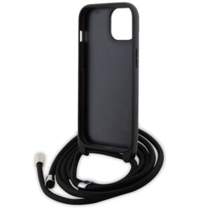 Karl Lagerfeld KLHCP15MSAKCPSK Apple iPhone 15 Plus / 14 Plus 6.7" kietas dėklas juodos spalvos Crossbody Saffiano - Image 6