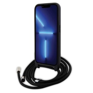 Karl Lagerfeld KLHCP15LSAKCPSK Apple iPhone 15 Pro 6.1" kietas dėklas juodos spalvos Crossbody Saffiano Metal Pin - Image 4