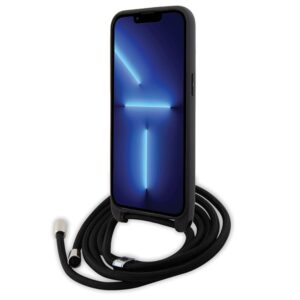 Karl Lagerfeld KLHCP15XSASKNPSK Apple iPhone 15 Pro Max 6.7" kietas dėklas juodos spalvos Crossbody Saffiano Monog - Image 4