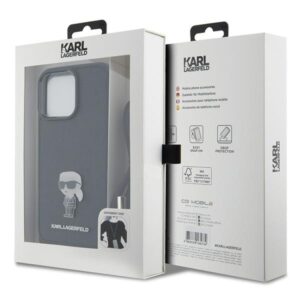 Karl Lagerfeld KLHCP15XSASKNPSK Apple iPhone 15 Pro Max 6.7" kietas dėklas juodos spalvos Crossbody Saffiano Monog - Image 7
