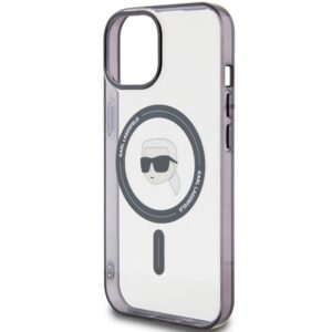 Karl Lagerfeld KLHMP15MHKHNOTK Apple iPhone 15 Plus/ 14 Plus 6.7" skaidrus kietas dėklas IML Karl`s Head Mag - Image 6