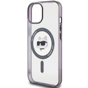 Karl Lagerfeld KLHMP15SHCHNOTK Apple iPhone 15/ 14 / 13 6.1" skaidrus kietas dėklas IML Choupette`s Head Mag - Image 6