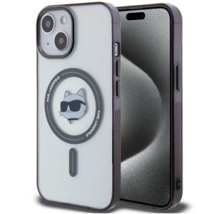 Karl Lagerfeld KLHMP15MHCHNOTK Apple iPhone 15 Plus/ 14 Plus 6.7" skaidrus kietas dėklas IML Choupette`s Hea - Image 1