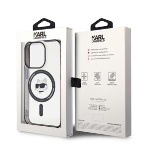 Karl Lagerfeld KLHMP15XHCHNOTK Apple iPhone 15Pro Max 6.7" skaidrus kietas dėklas IML Choupette`s Head MagSa - Image 8