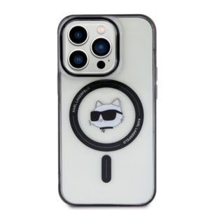 Karl Lagerfeld KLHMP15XHCHNOTK Apple iPhone 15Pro Max 6.7" skaidrus kietas dėklas IML Choupette`s Head MagSa - Image 3