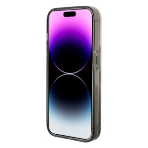 Karl Lagerfeld KLHCP15LLKCNSK Apple iPhone 15 Pro 6.1" skaidrus kietas dėklas Liquid Glitter Choupette - Image 5