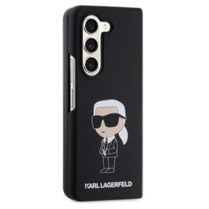Karl Lagerfeld KLHCZFD5SNIKBCK Z Fold5 kietas dėklas juodos spalvos Silicone Ikonik - Image 5