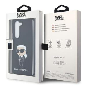Karl Lagerfeld KLHCZFD5SNIKBCK Z Fold5 kietas dėklas juodos spalvos Silicone Ikonik - Image 7