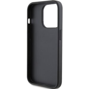 Karl Lagerfeld KLHCP15LSAPKCNPK Apple iPhone 15 Pro 6.1" juodos spalvos kietas dėklas Saffiano Cardslot Karl&Choup - Image 7