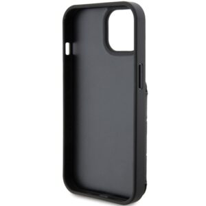 Karl Lagerfeld KLHCP15SSAKKNSCK Apple iPhone 15 / 14 / 13 6.1" juodos spalvos kietas dėklas Saffiano Cardslots and - Image 7