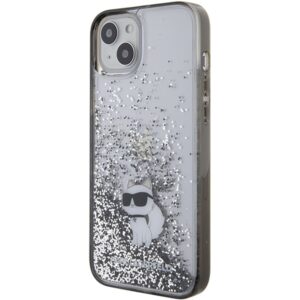 Karl Lagerfeld KLHCP15MLKCNSK Apple iPhone 15 Plus/ 14 Plus 6.7" skaidrus kietas dėklas Liquid Glitter Choup - Image 2