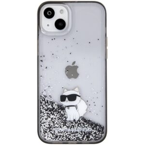 Karl Lagerfeld KLHCP15MLKCNSK Apple iPhone 15 Plus/ 14 Plus 6.7" skaidrus kietas dėklas Liquid Glitter Choup - Image 3