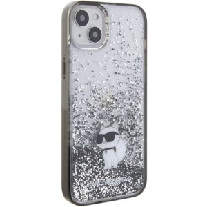 Karl Lagerfeld KLHCP15MLKCNSK Apple iPhone 15 Plus/ 14 Plus 6.7" skaidrus kietas dėklas Liquid Glitter Choup - Image 4
