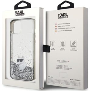 Karl Lagerfeld KLHCP15MLKCNSK Apple iPhone 15 Plus/ 14 Plus 6.7" skaidrus kietas dėklas Liquid Glitter Choup - Image 8