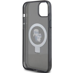 Karl Lagerfeld KLHMP15MHMRSKCK Apple iPhone 15 Plus / 14 Plus 6.7" juodos spalvos kietas dėklas Ring Stand Karl&Cho - Image 7