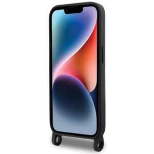 Karl Lagerfeld KLHCP15XSCBSKNK Apple iPhone 15 Pro Max 6.7" kietas dėklas juodos spalvos Crossbody Silicone Ikonik - Image 4