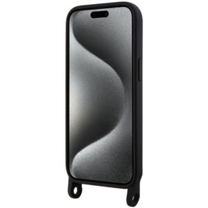 Karl Lagerfeld KLHCP15SSCBSCNK Apple iPhone 15/ 14 / 13 6.1" kietas dėklas juodos spalvos Crossbody Silicone Chou - Image 4