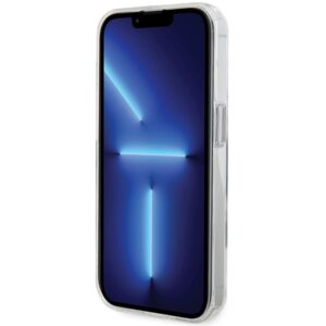 Karl Lagerfeld KLHMP15LHMRSCHH Apple iPhone 15 Pro 6.1" baltos spalvos kietas dėklas Ring Stand Choupette Head MagS - Image 5