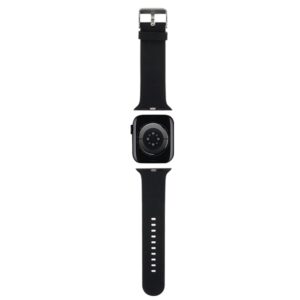 Karl Lagerfeld apyrankė KLAWLSLCNK Apple Watch 42/44/45/49mm juodos spalvos apyrankė 3D Rubber Choupette Head - Image 2