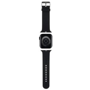 Karl Lagerfeld apyrankė KLAWMSLKNK AppleWatch 38/40/41mm juodos spalvos apyrankė 3D Rubber Karl Head - Image 2