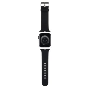 Karl Lagerfeld apyrankė KLAWLSLKNK Apple Watch 42/44/45/49mm juodos spalvos apyrankė 3D Rubber Karl Head - Image 2