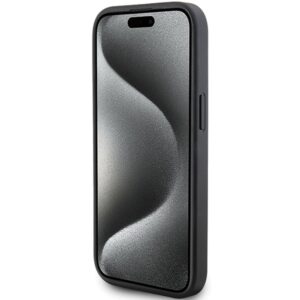 Karl Lagerfeld KLHCP15MPQKPMK Apple iPhone 15 Plus / 14 Plus 6.7" juodos spalvos kietas dėklas Quilted K Pattern - Image 5