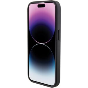 Karl Lagerfeld KLHCP15LPQKPMK Apple iPhone 15 Pro 6.1" juodos spalvos kietas dėklas Quilted K Pattern - Image 5