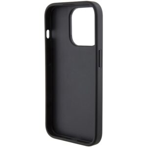 Karl Lagerfeld KLHCP15LPQKPMK Apple iPhone 15 Pro 6.1" juodos spalvos kietas dėklas Quilted K Pattern - Image 7
