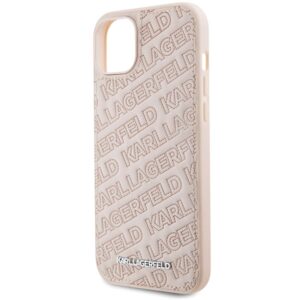 Karl Lagerfeld KLHCP15MPQKPMP Apple iPhone 15 Plus / 14 Plus 6.7" rožinės spalvos kietas dėklas Quilted K Pattern - Image 6