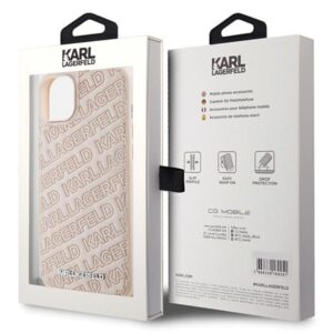 Karl Lagerfeld KLHCP15MPQKPMP Apple iPhone 15 Plus / 14 Plus 6.7" rožinės spalvos kietas dėklas Quilted K Pattern - Image 8