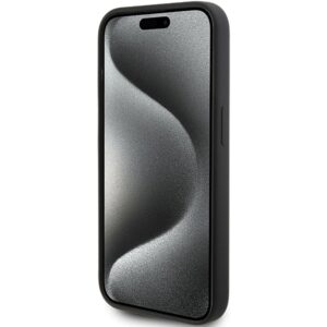Karl Lagerfeld KLHCP15LSKSBMCK Apple iPhone 15 Pro 6.1" juodos spalvos kietas dėklas Silicone Karl Script - Image 5