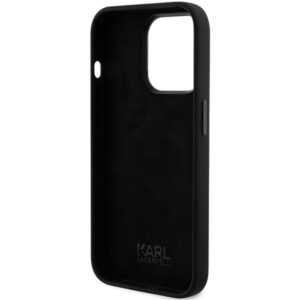 Karl Lagerfeld KLHCP15LSDHKCNK Apple iPhone 15 Pro 6.1" juodos spalvos Silicone Karl&Choupette Head - Image 7