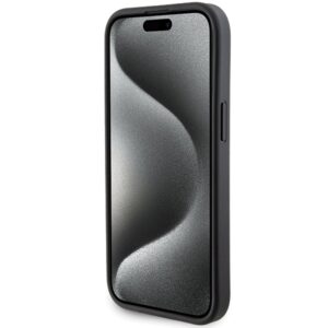 Karl Lagerfeld KLHCP15MGSAKCPK Apple iPhone 15 Plus / 14 Plus 6.7" juodos spalvos kietas dėklas Gripstand Saffiano - Image 5
