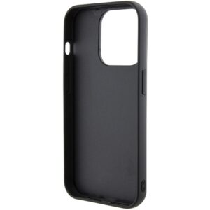 Karl Lagerfeld KLHCP15LGSAKCPK Apple iPhone 15 Pro 6.1" juodos spalvos kietas dėklas Gripstand Saffiano Karl&Choup - Image 8