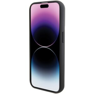 Karl Lagerfeld KLHCP15LGSACHPK Apple iPhone 15 Pro 6.1" juodos spalvos kietas dėklas Gripstand Saffiano Choupette - Image 6