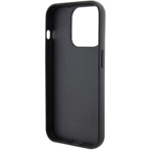 Karl Lagerfeld KLHCP15LGSACHPK Apple iPhone 15 Pro 6.1" juodos spalvos kietas dėklas Gripstand Saffiano Choupette - Image 8