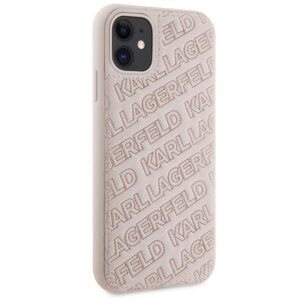 Karl Lagerfeld KLHCN61PQKPMP Apple iPhone 11 /Xr 6.1" rožinės spalvos kietas dėklas Quilted K Pattern - Image 4