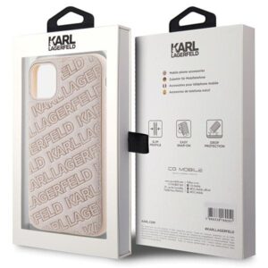 Karl Lagerfeld KLHCN61PQKPMP Apple iPhone 11 /Xr 6.1" rožinės spalvos kietas dėklas Quilted K Pattern - Image 8