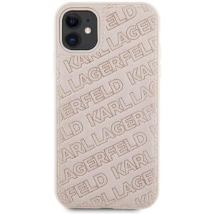 Karl Lagerfeld KLHCN61PQKPMP Apple iPhone 11 /Xr 6.1" rožinės spalvos kietas dėklas Quilted K Pattern - Image 3