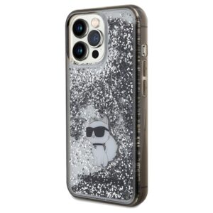 Karl Lagerfeld KLHCP13LLKCNSK Apple iPhone 13 Pro / 13 6.1" skaidrus kietas dėklas Liquid Glitter Choupette - Image 2