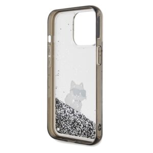 Karl Lagerfeld KLHCP13LLKCNSK Apple iPhone 13 Pro / 13 6.1" skaidrus kietas dėklas Liquid Glitter Choupette - Image 7