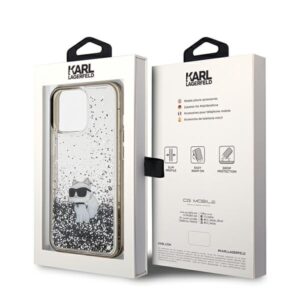 Karl Lagerfeld KLHCP13XLKCNSK Apple iPhone 13 Pro Max 6.7" skaidrus kietas dėklas Liquid Glitter Choupette - Image 8
