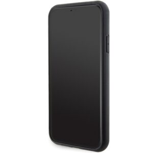 Karl Lagerfeld KLHCN61GSAKCPK Apple iPhone 11/ Xr 6.1" juodos spalvos kietas dėklas Gripstand Saffiano Karl&Choup - Image 5