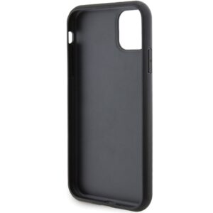 Karl Lagerfeld KLHCN61GSAKCPK Apple iPhone 11/ Xr 6.1" juodos spalvos kietas dėklas Gripstand Saffiano Karl&Choup - Image 7