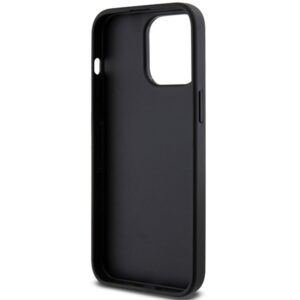 Karl Lagerfeld KLHCP13XGSACHPK Apple iPhone 13 Pro Max 6.7" juodos spalvos kietas dėklas Gripstand Saffiano Choupe - Image 7