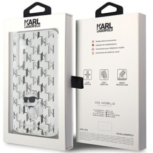 Karl Lagerfeld KLHCS23FEHNCMKLT S23 FES711 skaidrus kietas dėklas Monogram Choupette - Image 7