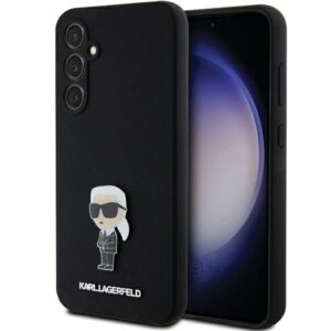 Karl Lagerfeld KLHCS23FEMHKNPK S23 FES711 juodos spalvos Silicone Ikonik Metal Pin