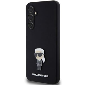Karl Lagerfeld KLHCS23FEMHKNPK S23 FES711 juodos spalvos Silicone Ikonik Metal Pin - Image 2