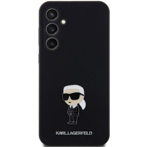Karl Lagerfeld KLHCS23FEMHKNPK S23 FES711 juodos spalvos Silicone Ikonik Metal Pin - Image 3