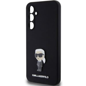 Karl Lagerfeld KLHCS23FEMHKNPK S23 FES711 juodos spalvos Silicone Ikonik Metal Pin - Image 6